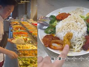 Pertama Kali Cicip Nasi Rames, Orang Korea Ini Ambil 12 Lauk Pertama Kali Cicip Nasi Rames, Orang Korea Ini Ambil 12 Lauk