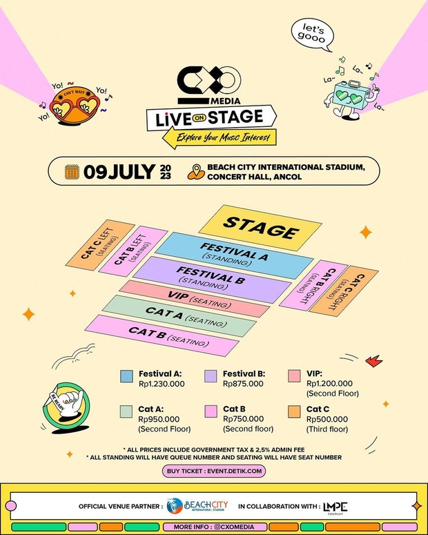Harga tiket dan seat plan untuk Taeyong NCT/ Foto: instagram.com/cxomedia Harga tiket dan seat plan untuk Taeyong NCT/ Foto: instagram.com/cxomedia