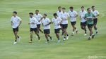 Intip Sesi Latihan Timnas Jelang Melawan Argentina