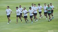 Intip Sesi Latihan Timnas Jelang Melawan Argentina