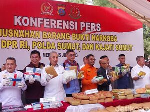 Dalam 3 Bulan, Polda Sumut Amankan 134 Kg Sabu dan 537 Kg Ganja