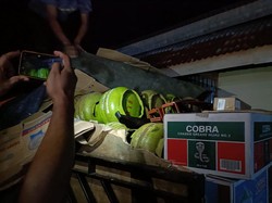 Polisi Gagalkan Penyelundupan LPG 3 Kg di Palopo, 174 Tabung Gas Disita