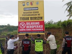 Polisi Tutup Paksa 14 Tambang Galian C di Banyuwangi yang Tak Berizin