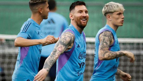 Potret Lionel Messi Latihan Bareng Timnas Argentina di China