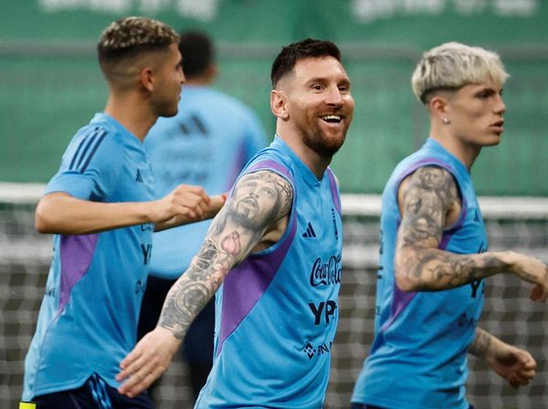 Potret Lionel Messi Latihan Bareng Timnas Argentina di China