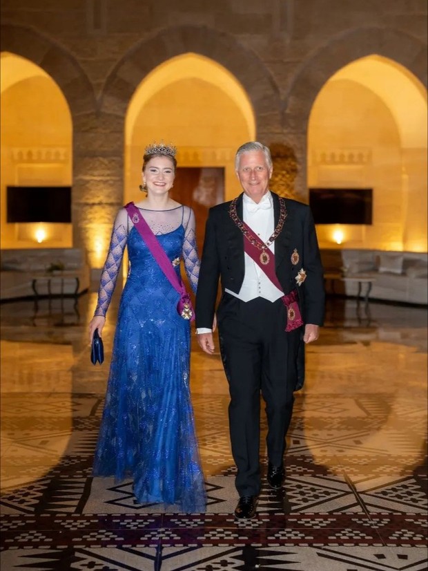Putri Elisabeth dan Raja Philippe/ Foto: Royal Hashemite Court Putri Elisabeth dan Raja Philippe dari Belgia