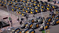 Sopir Taksi di Barcelona Demo, Protes Putusan Terkait Taksi Online
