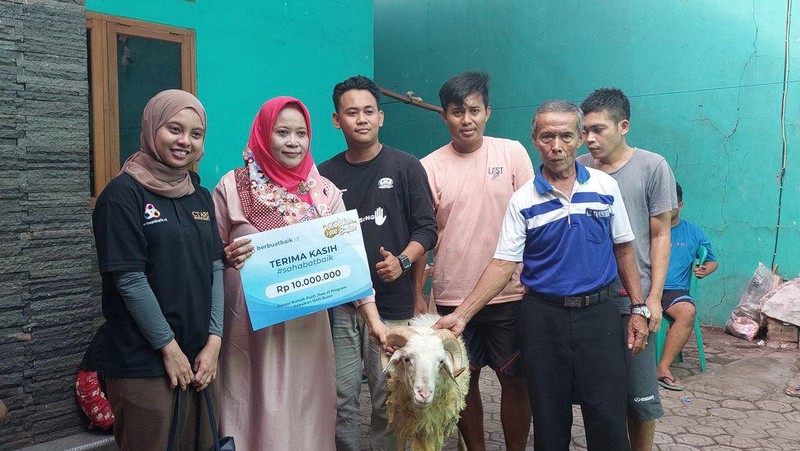 Tim berbuatbaik.id Berbagi Sembako hingga Kambing untuk Yayasan ODGJ di Cianjur