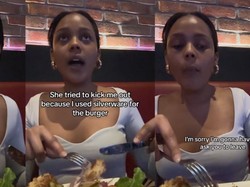 Cara Makan Burger Dianggap Aneh, Wanita Ini Diancam Pelayan Restoran