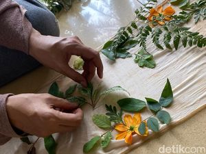 Foto: Intip Pembuatan Ecoprint Ramah Lingkungan Karya UMKM Tangsel