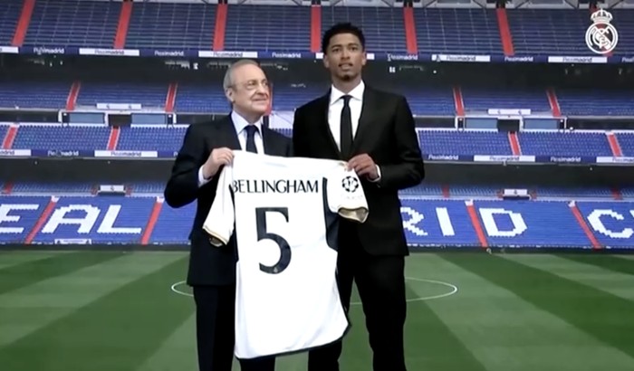 Jude Bellingham dan Florentino Perez