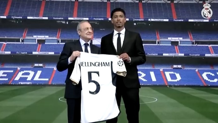 Jude Bellingham dan Florentino Perez