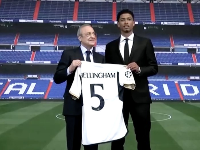 Jude Bellingham dan Florentino Perez