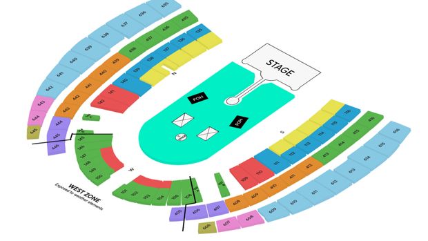 Layout Seatmap Konser Coldplay di Singapura Layout seatmap konser Coldplay di Singapura yang bisa dipilih fan saat membeli tiket.