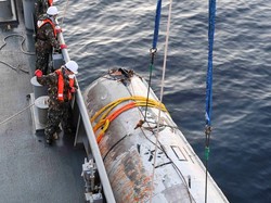 Penampakan Sisa Roket Peluncur Satelit Mata-mata Korea Utara