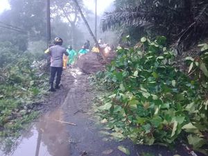 Jalan Penghubung Minahasa-Minut Tertutup Longsor, Lalin Dialihkan Jalan Penghubung Minahasa-Minut Tertutup Longsor, Lalin Dialihkan