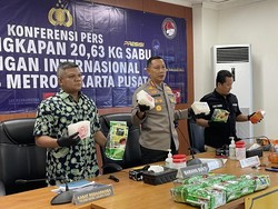 Polres Jakpus Gagalkan Peredaran 20,6 Kg Sabu Jaringan Internasional