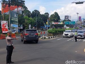 One Way Puncak Arah Jakarta Berakhir, Lalin Kembali Normal Dua Arah