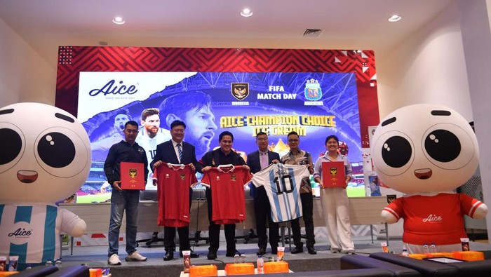 PSSI dan Aice saling kerja sama jelang Indonesia vs Argentina.