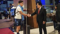 Timnas Argentina tiba di Bandara Soekarno Hatta, Tangerang, Banten, Jumat (16/6/2023) malam.