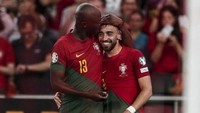 Timnas Portugal mengakhiri pertandingan dengan kemenangan 3-0 atas Bosnia dan Herzegovina. (Foto: AFP/CARLOS COSTA)