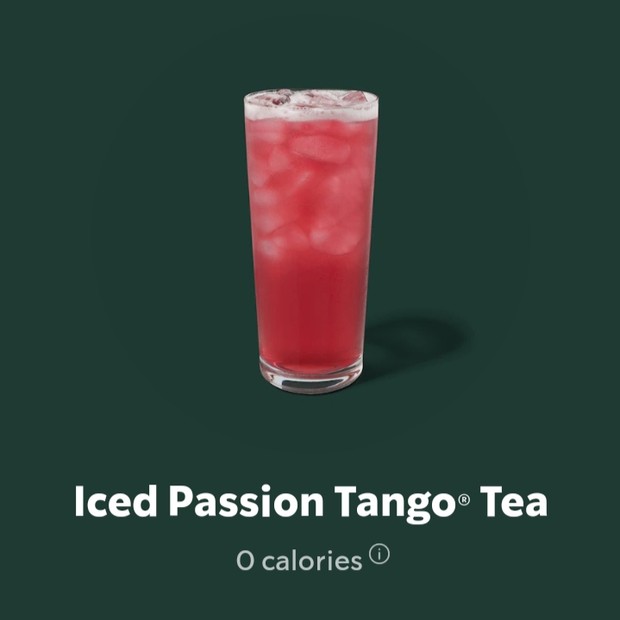 Iced passion tango tea/Foto: Starbucks.com Rekomendasi minuman Starbucks rendah kalori