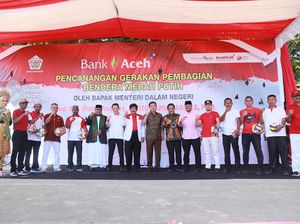 Kemendagri Canangkan Pembagian Bendera Merah Putih di Lhokseumawe