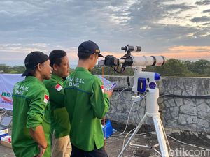 Hilal Tak Terlihat di Makassar, Ketinggian Hanya 0,44 Derajat