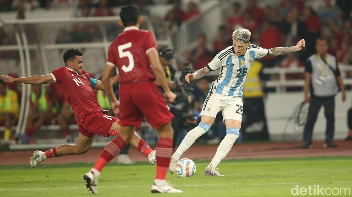Timnas Argentina mau main ke Indonesia lagi? (Foto: Rifkianto Nugroho/detikSport)