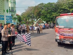 Warga Desa Gunung Merapi Dapat Bantuan Air Bersih dari Polres Klaten