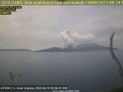 Gunung Anak Krakatau Kembali Erupsi, Tinggi Semburan Abu Vulkanik 1.657 Meter