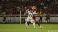 Meski tanpa Messi, Argentina tetap tampil menggigit. Terlebih lagi pasukan Garuda dianggap mampu memberikan perlawanan cukup sengit. (Rifkianto Nugroho/detikcom)