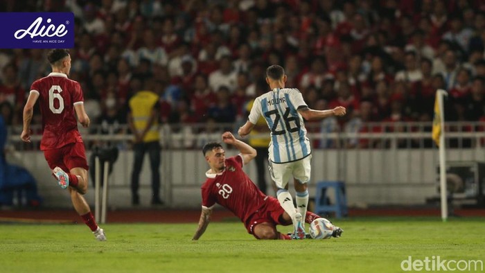 Babak pertama laga Indonesia vs Argentina di GBK dalam FIFA Match Day, Senin 19 Juni 2023.