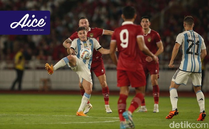 Babak pertama laga Indonesia vs Argentina di GBK dalam FIFA Match Day, Senin 19 Juni 2023.