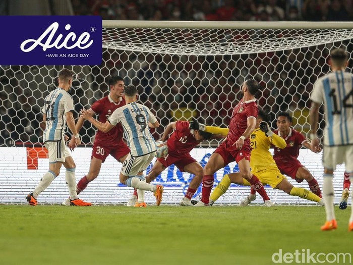Babak pertama laga Indonesia vs Argentina di GBK dalam FIFA Match Day, Senin 19 Juni 2023.