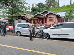 2 Mobil Adu Banteng di Bolaang Mongondow Sulut, 1 Orang Tewas