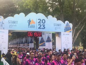 Diikuti 8.000 Pelari dari 18 Negara, Ini Keseruan Jogja Marathon 2023