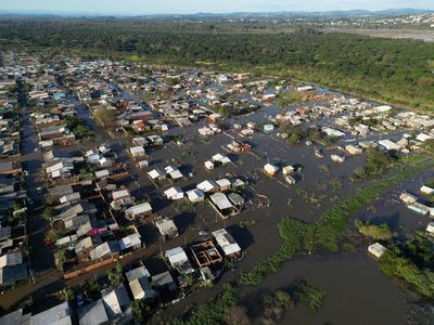 Potret Udara Dampak Banjir Bandang di Brasil