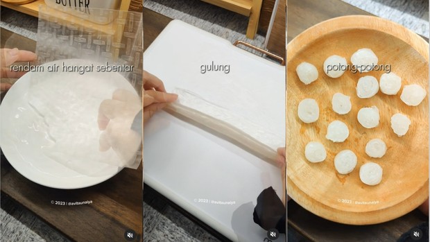 Rice Paper sebagai Pengganti Kerupuk Mawar/ Foto: Instagram/avitaunaiya Foto: Instagram/avitaunaiya