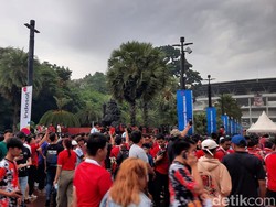 Antusias Suporter Timnas Jelang Laga Indonesia Vs Brunei Darussalam
