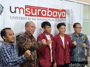 UM Surabaya Beri Beasiswa 2 Pemain Persebaya Kasim Botan dan M Iqbal