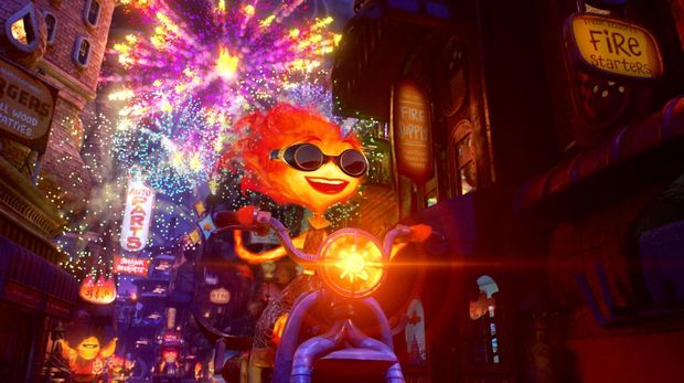 IT’S “ELEMENTAL” -- In a city where fire-, water-, land-, and air-residents live together, a fiery young woman and a go-with-the-flow guy are about to discover something elemental: how much they actually have in common. Directed by Peter Sohn (“The Good Dinosaur,” “Party Cloudy” short) and produced by Denise Ream (“The Good Dinosaur,” “Cars 2”), Disney and Pixar’s “Elemental” releases on June 16, 2023. © 2023 Disney/Pixar. All Rights Reserved.