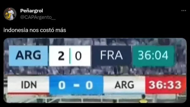 Indonesia vs Argentina