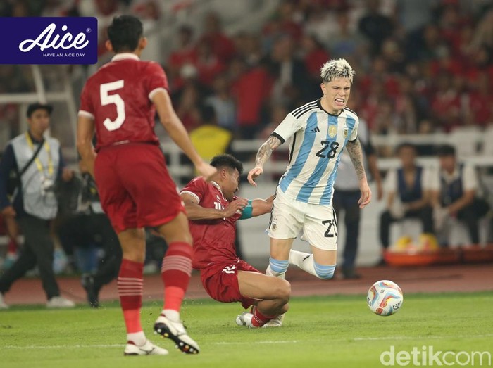 Laga Indonesia vs Argentina di GBK dalam FIFA Match Day, Senin 19 Juni 2023. Ada duel Asnawi mangkualam dan Alejandro Garnacho.