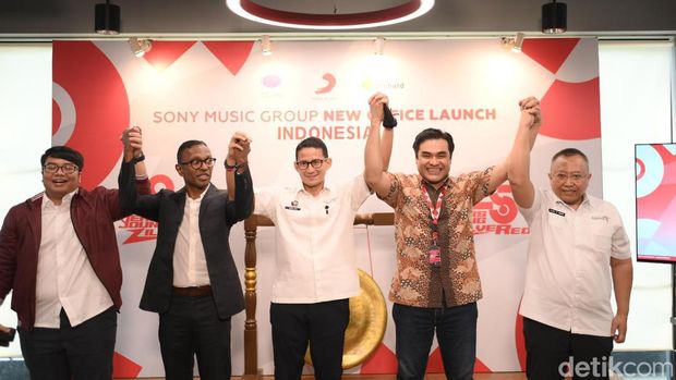 Peresmian kantor baru Sony Music