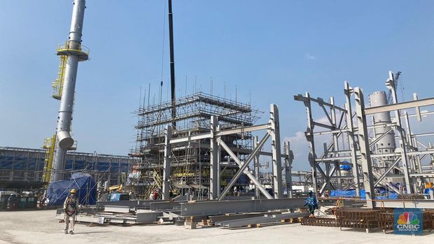 Smelter Freeport Indonesia di Gresik, Jawa Timur. (CNBC Indonesia/Verda Nano Setiawan)