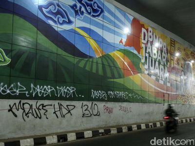 Aksi Vandalisme Rusak Keindahan Underpass Dewi Sartika Depok