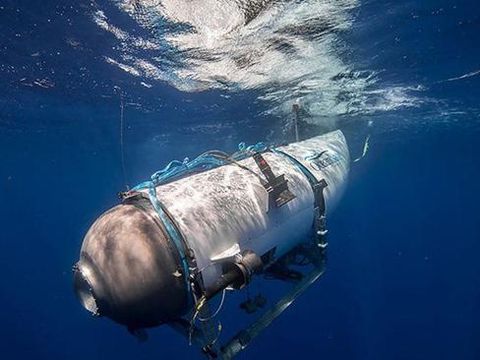 Ilustrasi kapal selam wisata Titanic hilang