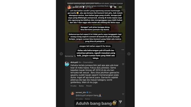 Instgram Story Asnawi