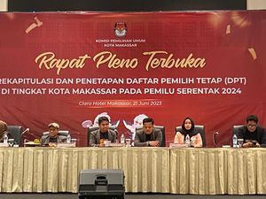 KPU Makassar Tetapkan DPT Pemilu 2024, 1.036.965 Pemilih